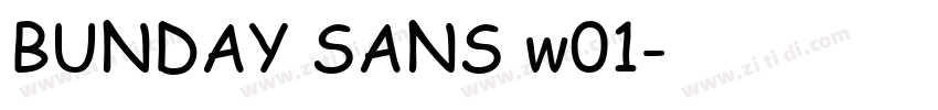 BUNDAY SANS w01字体转换
